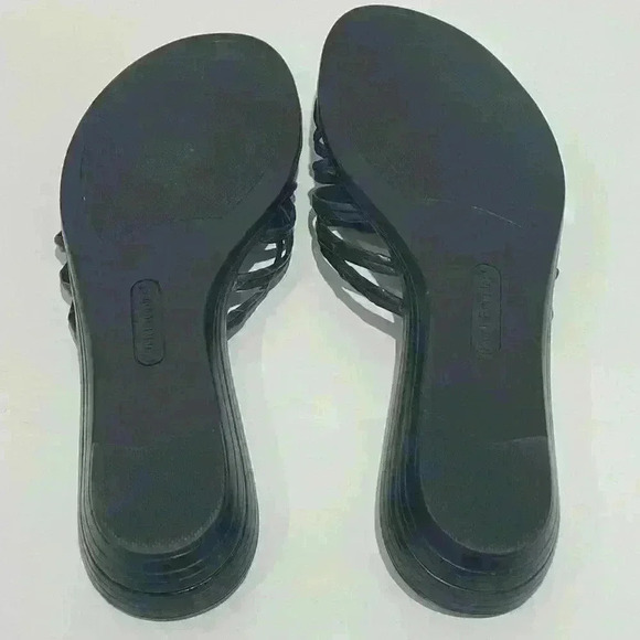 NWOT Hush Puppies sandals  black small wedge size 9.5 - Picture 7 of 7